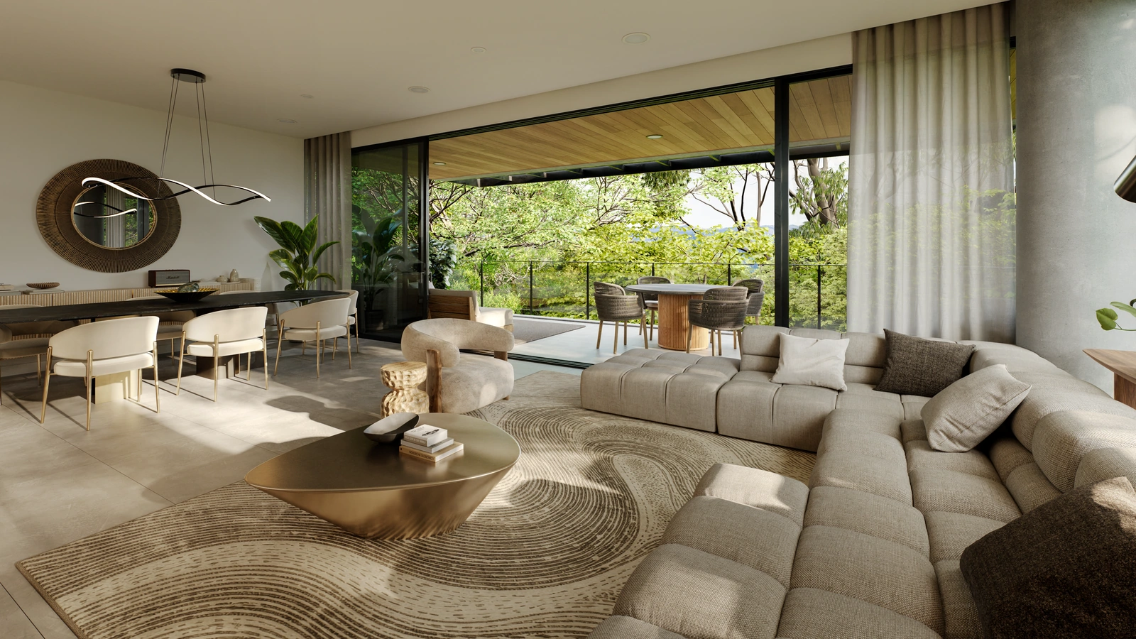 Attali Escazú — Integrated Living and Dining Area, view 6