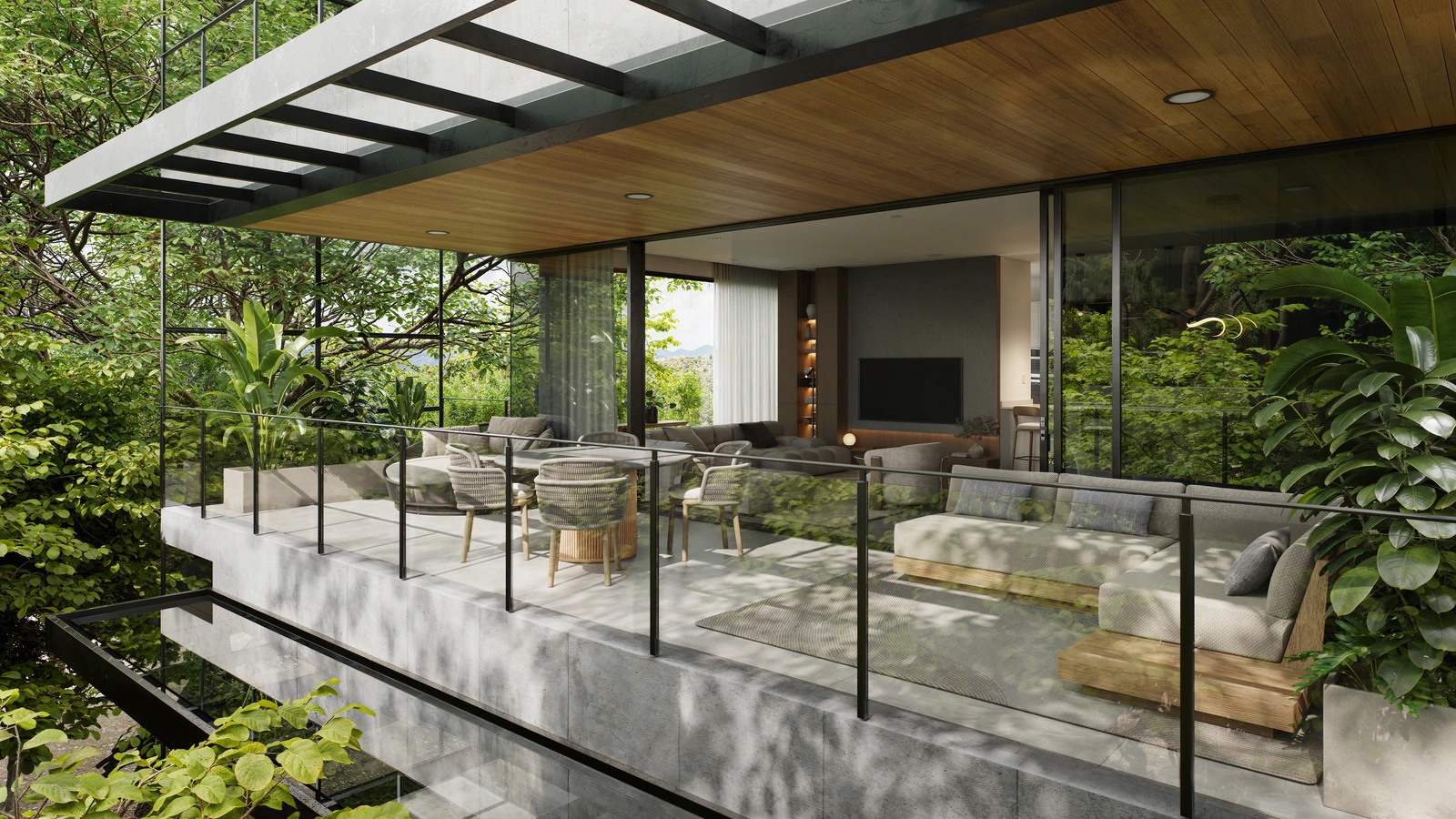 Attali Escazú — Spacious Terrace, view 2